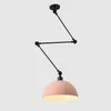 Modern Telescopic Pendant Light Metal Folding Multicolor Ceiling Lamp Fixture Dining Room Study Bar Rotatable Home Decor Lustres