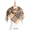 Foulards Femmes Plaid Triangar Écharpe Filles Lady Mode Gland Foulard Automne Hiver Garder Au Chaud Écharpes En Treillis Châle 10Jh J2 Drop Delive Dhg6K