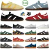 2024 Novo Handebol Spezial Quase Amarelo Escarlate Marinha Goma Alumínio Ártico Noite Sombra Marrom Colegial Verde Branco Cinza Sapato Casual Tênis Sapatos de Ginástica 87