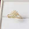 14K Gold 1.5 Carats Diamond Ring for Women Luxury Engagement Bizuteria Anillos Gemstone 14K Yellow Gold Diamond Wedding Ring Box 240115