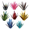 Garden Decorations Tequila Rustic Sculpture Creative Agave Plants Ornaments Iron Hand Painted Yard Stakes For Outdoor Lawn