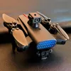 Com 2 baterias K90 Drone: câmeras elétricas triplas HD ajustáveis, posicionamento global GPS, prevenção de obstáculos em 360 °, motores sem escova, resistência ao vento de 7 níveis