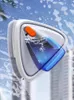 Nettoyeur de vitres magnétique double face, décharge d'eau automatique, brosse d'essuie-glace en verre, outils de nettoyage spéciaux 240116