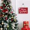 New Banners Streamers Confetti Christmas Hanging Metal Sign Winter Decorative Wall Signs Iron Door Sign Ornament for Indoor Outdoor Holiday DIY Home Decoration