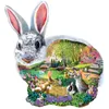 Andere Veranstaltung Party Supplies Kaninchen Holz Tier Puzzle für Kinder Erwachsene Hase Koala Holz Puzzle Kinder Puzzle Bildung Spielzeug Geschenke Ostern Dekor YQ240116