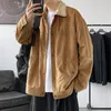 À la mode nouveau lycéen à la mode en peluche épaissie veste coréenne court Denim manteau pour hommes