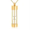 Eternity Memory Hourglass Urn Necklace Memorial Cremation Jewelry Stainless Steel Pendants Locket Holder Ashes for Pet Human Y2205287S
