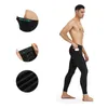 Pantalons pour hommes Collants de course à compression Sports Exercice Yoga Gym Leggings Deux-pack