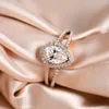 Xingyue Edelstenen Rose Gouden Sieraden Klassieke Stijl 4 Gaffel Instelling DEF Kleur VS Duidelijkheid 1Ct Cvd Hpht Lab Grown Diamond Ring