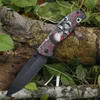 3D Steel High Hardness Camping Folding Knife Stainless Steel Hunting Knifes Survival Pocket Knives Multi function Outdoor Cutlery Blades Sharpen Cutter