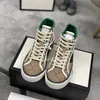 Designers GC Tennis 1977 Canvas Shoe Casual Sneakers Luxurys Womens Shoe Italy Green and Red Web Stripe Rubber Sole Stretch Cotton Low Top Mens Sneakers