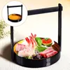 Serviessets Dinerbord Winkelmandje Bandejas Para Comida Sashimi Serveer Plastic Sushi Dienblad