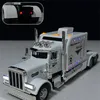 1/24 alliage remorque camion tête modèle de voiture moulé sous pression en métal conteneur camion ingénierie véhicules de Transport modèle de voiture enfants jouet cadeau 240116