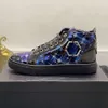 男性の靴最高品質のSchuhe Plein Shoesデザイナー太い靴底スポーツカジュアルシューズミッドトップレースアップメッシュ通気性パパプレインシューズ