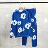 Heren trainingspak ontwerp korte set dames sweatshirt pak krans unisex bloemen katoenen broek broek mode hiphop heren met capuchon