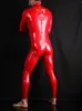 Мужские спортивные костюмы S-5XL трико для ролевых игр Body Shaper Houseboy Блестящий комбинезон из искусственной кожи Zentai Сексуальное женское белье Косплей Зеркальное боди