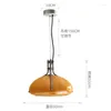 Pendant Lamps Nordic Retro Chandelier Creative Pumpkin Glass Lamp Bedroom Living Room Restaurant Study Lights El Cafe LED Lighting Fixtures