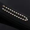 Real Diamond Tennis Bracelet With 14K Yellow Solid Gold For Female Memory New Year Gift