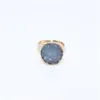 Solitaire Ring Circar Ring Irregar Vintage Resin Adjustable Natural Mti Color Fashion Crystal Woman Man Rings Accessories Wedding 2 9 Dhs8R