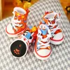 Odzież dla psów sportowe małe trampki buty do zwierząt dla kotów wiosenne i jesienne buty Skidproof Puppy Footwear 4pcs/set upuszczanie hurtowe