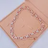 2024 Rose Gold 2 Tone 18 mm Baguette Moisanite Diamond Mariner Link Chain pour hommes