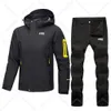 FOX RIDE RACING Giacca invernale da ciclismo da uomo Pantalon impermeabile Mtb Cappotto da motocross Pantaloni da mountain bike Giacca a vento da bicicletta Set 240116