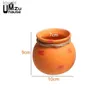 Bahçe Dekorasyonları 4 PCS Asılı saksılar seramik dikey ekiciler bitki sulu meyveleri flowerpot vazo duvar çit korkuluk açık ev bahçe dekor yq240116