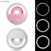 Selfie Lights Led Selfie Ring Light Objectif de téléphone portable LED Selfie Lampe Anneau pour IPhone Samsung Huawei Téléphone Selfie Clip Light AccessoireL240116