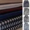 Men's Sleepwear Bottoms Pants Shorts Casual Emulation Silk Lounge Loungewear Nightwear Pajamas Plaid Printed Pyjamas