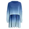 Casual Dresses Womens Fashion Overized Pullover Dress Long Sleeve Crewneck Relaxed Sweatshirts Elegant and Pretty Women's