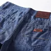 Men's Shorts 2024 Denim Straight Barrel Solid Mid Waist 5-point Korean Summer Casual