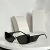 Mens Fashionable Cool Rectangular Sunglasses Designer Luxury Half Frame Glasses Womens High Quality Extra Large Leg Glasses with protect case SPR58Z