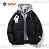 nasa donsjassen NASA Co Branded Katoenen Jas Winter Modemerk Dons Dikke Mannen Jas puffer jas esse jas 359