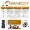 Vestuário para cães 2 pares de meias antiderrapantes com alças ajustáveis, forte controle de aderência, protetor de madeira interna para cães pequenos, médios e grandes