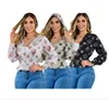 2024 NIEUWE Damesblouses luxe designeroverhemden Mode Klassiek V T-shirt Plus Size Casual top met lange mouwen