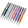 20 pçs caneta de cristal caneta esferográfica de metal presente caneta capacitor estudante papelaria escritório escrita promoção caneta 240116