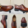 Luxus-Modedesigner, trendiges neues Produkt, formelle Herrenschuhe, dicke Sohle, Lederschuhe, Oxford-Schuhe, Schnürung, braun/lila, 5–10 US-Schuhgrößen