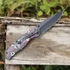 3D Steel High Hardness Camping Folding Knife Stainless Steel Hunting Knifes Survival Pocket Knives Multi function Outdoor Cutlery Blades Sharpen Cutter