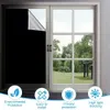 122.4M DIY Portable Travel Blackout Curtain Blind Window Thermal Insulated Curtains Stick on Non-perforated Temporary Curtain 240116