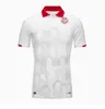 NOVO 2024/25 Tunísia Seleção Nacional Mens Camisas de Futebol MSAKNI HANNIBAL SLITI KHENISSI Home Red Away 3ª Camisas de Futebol Manga Curta Uniformes Aldult