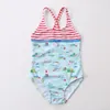 Baby Girls Swimwear One-Pieces Kids Designer Swimsuits Toddler Children Bikinis Cartoon Printed Swim Suits Clothes Beachwear Bathing Summer Clothing 3 R19X#