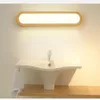 Applique murale créative nordique chambre bois lumière 12W AC110-240V Foyer étude fond LED miroir