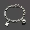 Charm-Armbänder Designer-T-Schmuckkette Einlagiges U-förmiges Armband Gold/Silber/Rose als Hochzeitsgeschenk Lvs2