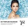 Berretti Fasce per capelli a farfalla 3D Fasce per ragazze Forniture cosplay Copricapo Copricapo in plastica Festival delle donne