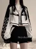 Women's Jackets Harajuku Plaid Loose Top Women 2024 Spring And Autumn Y2k Jacket Sweet Cool Spicy Girl Motorcycle Design Goth Coat