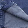 Camicia di jeans taglie forti 4XL Colletto con bavero a molla Top Capispalla a maniche lunghe larghi Vestiti curvi 240116