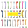 Spoons Food Grade Kids Feeding Tableware Baby Eating Forks Sile Childrens Auxiliary Foods Spoon And Fork Set T9I002055 Drop Delivery ZZ