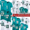 Jaylen Waddle Miamis Dolphines Dolphine Football Jerseys Tua Tagovailoa 1 Tyreek Hill Dan Marino Mens Syched Youth Kids Jersey Green White Shirt