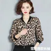 Blusas femininas chiffon camisa leopardo impressão proteção solar ar condicionado jaqueta cardigan 2024 verão beisebol manga comprida solta