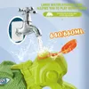 Sand Play Water Fun Children's Outdoor Dinosaur Large-capacity Pull-out Porous Water Gun Summer Swimming Pool Beach Play Toy Chase Game XPY